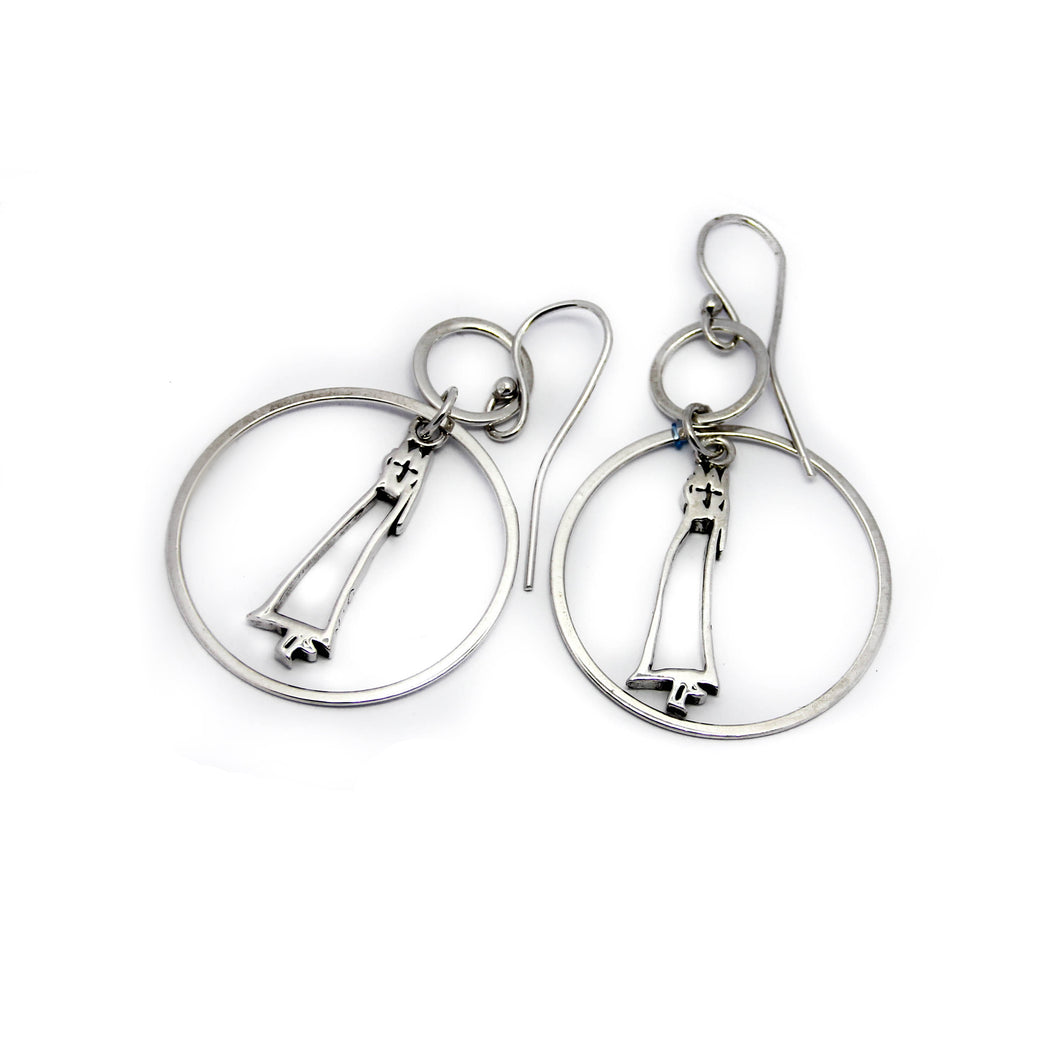 Circles princess earrings